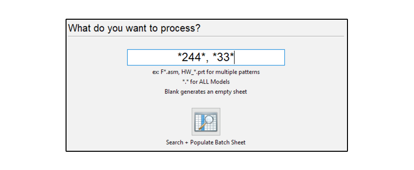 Creo BOM Batch Processing